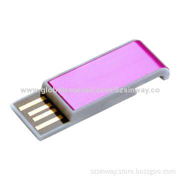 USB Flash Drive, Colorful Mini USB, Slip to Open, Made of Plastic with Super Transfer Speed
